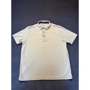 Tommy Bahama Polo Shirt Men's Size Med Beige Short Sleeve